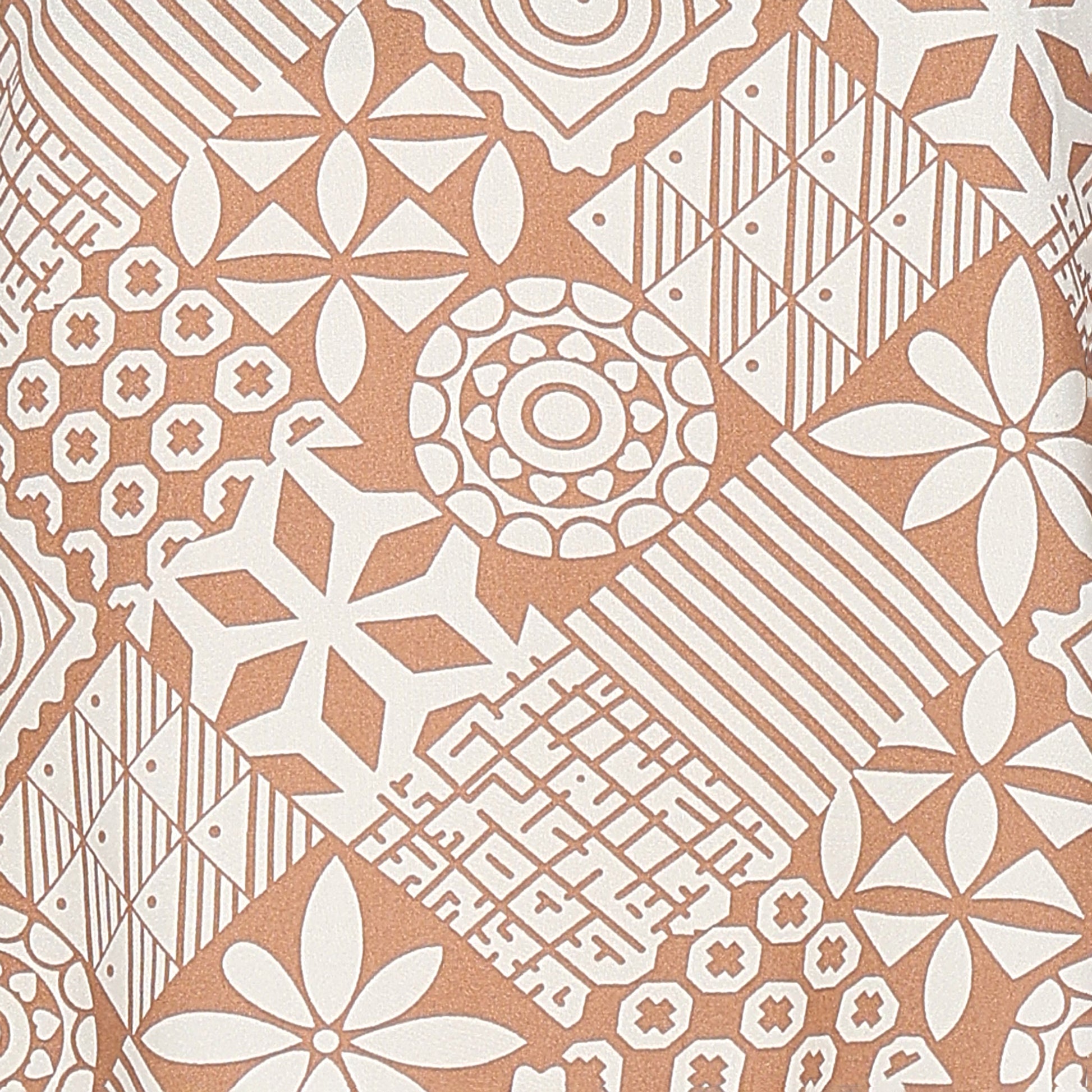 Printed Band Neck Short Kurta
