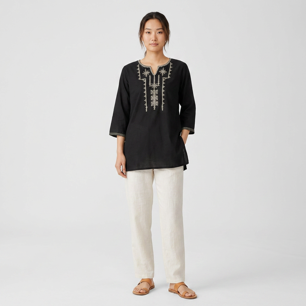 Embroidered Short Kurta