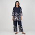 Printed Half Placket Short Kurta
