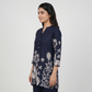 Printed Half Placket Short Kurta