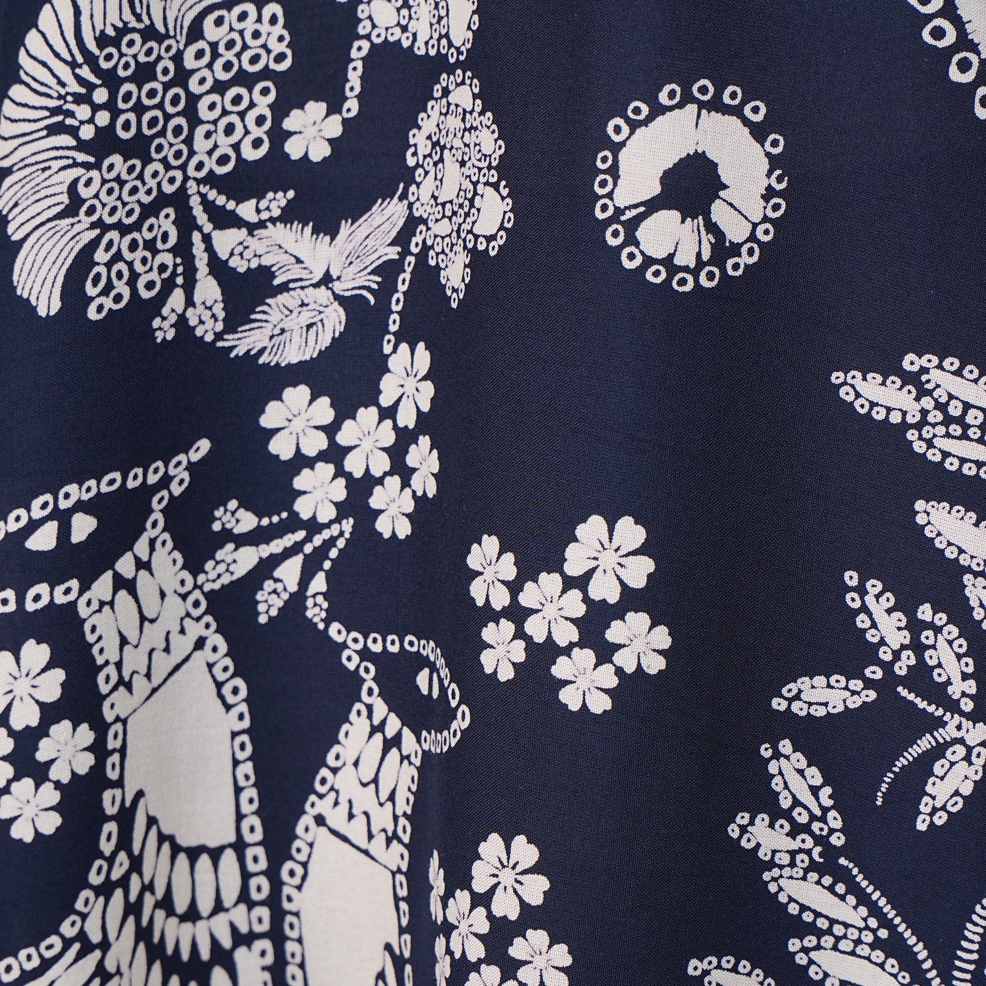 Printed Half Placket Short Kurta