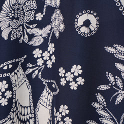 Printed Half Placket Short Kurta