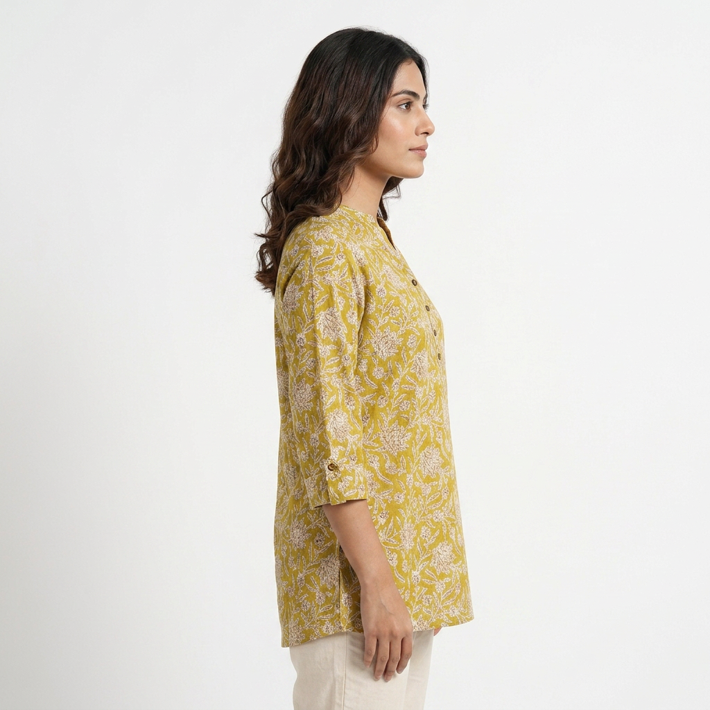 Cotton Printed Short Kurta