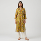 Half Placket Printed Long Kurta