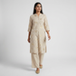 Printed V Notch Half Placket Long Kurta