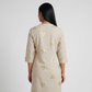 Printed V Notch Half Placket Long Kurta