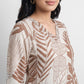 Printed V-Neck Straight Kurta
