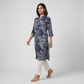 Printed Full Placket Button Down Kurta