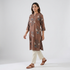 Cotton Printed Half Placket Kurta