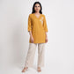 Patchwork V-Neck Relaxed Kurta