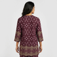 Printed Half Placket Placement Short Kurta
