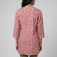 Printed V Neck Short Kurta