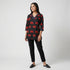 Printed V Neck Short Kurta