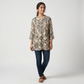 Printed Half Placket Short Kurta