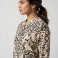 Printed Half Placket Short Kurta