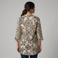 Printed Half Placket Short Kurta