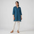 Embroidered Shirt Collar Short Kurta