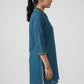Embroidered Shirt Collar Short Kurta