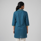 Embroidered Shirt Collar Short Kurta