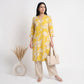 Printed Band Collar Kurta