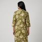 Printed Kurti with V Notch Band Collar