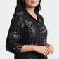 Printed Shirt Collar Straight Kurta