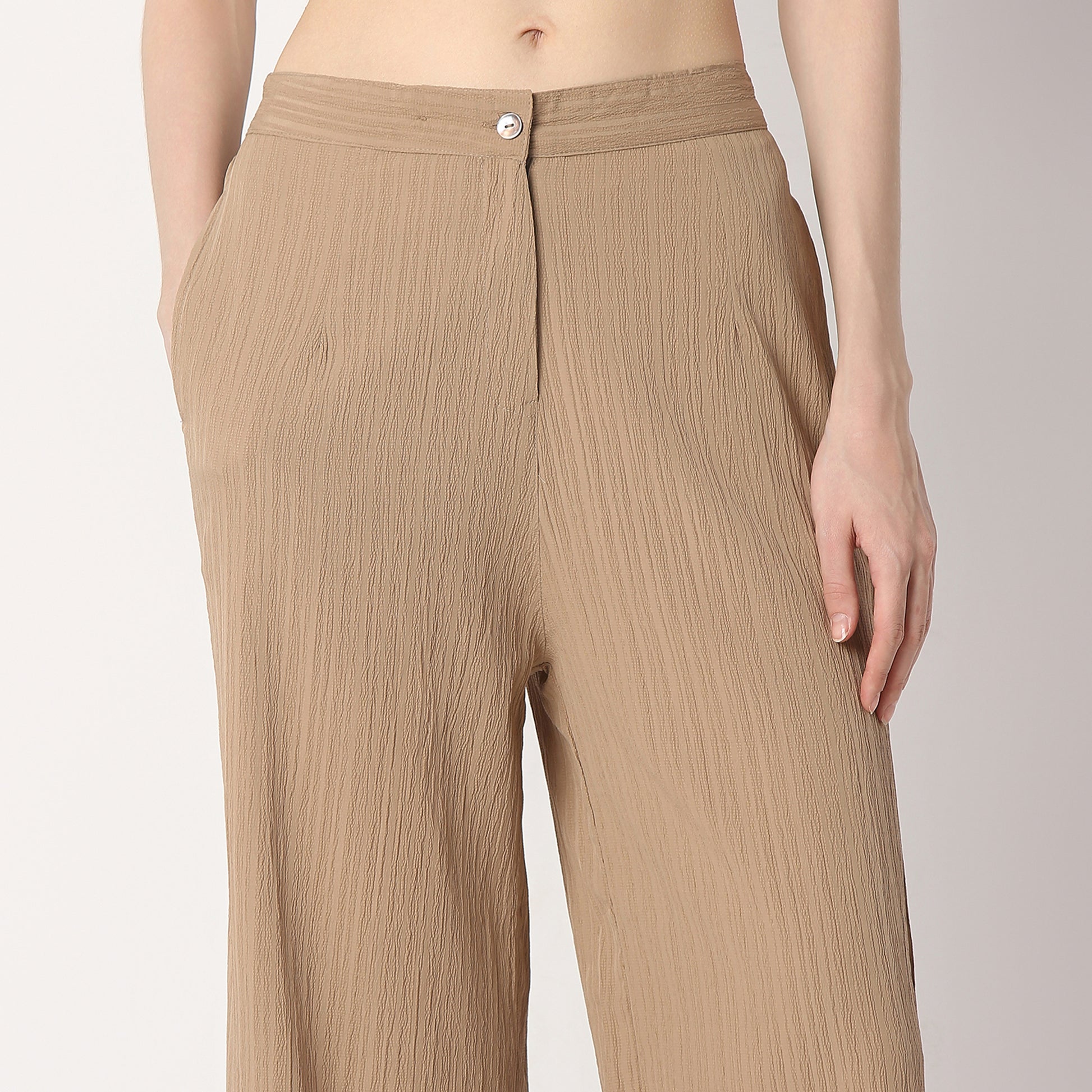 Structured Flared Pants