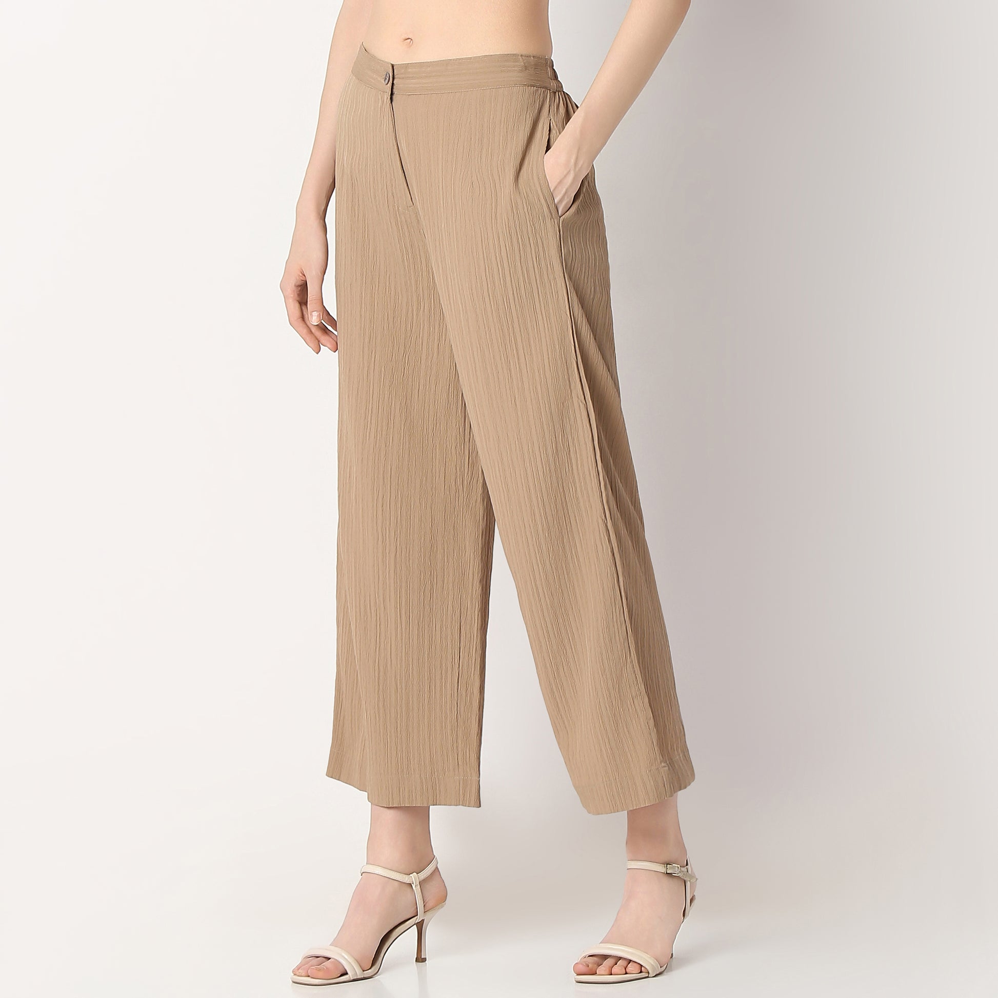 Structured Flared Pants