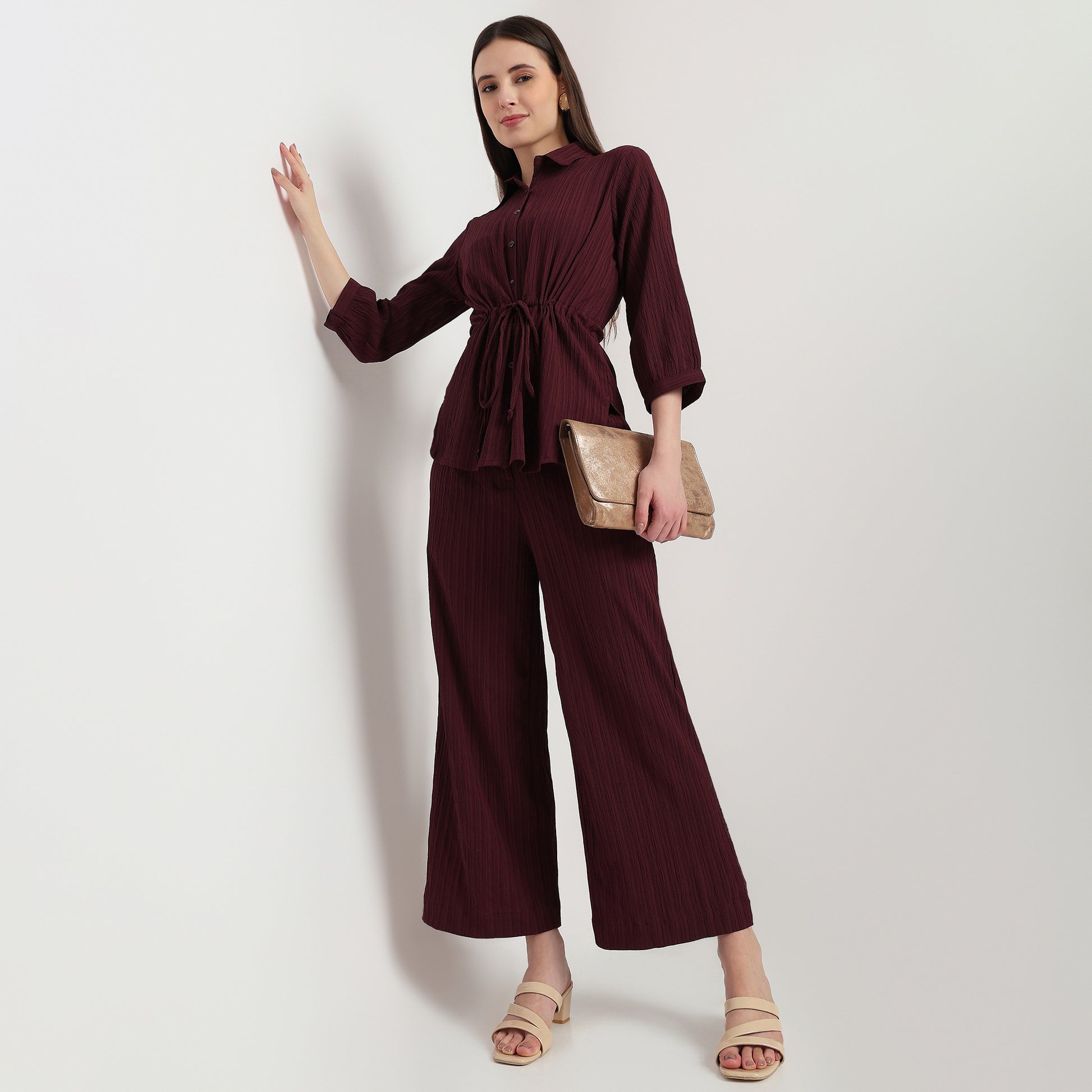 Structured Flared Pants