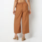 Straight Fit Solid Ankle Length Mid Rise Pants