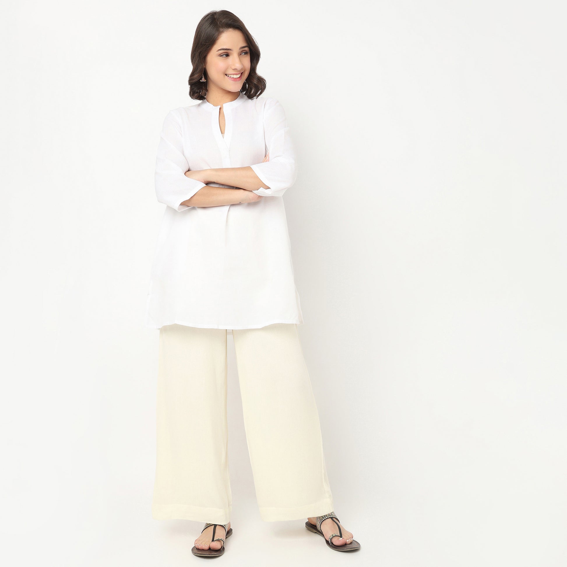 High Rise Straight Pants