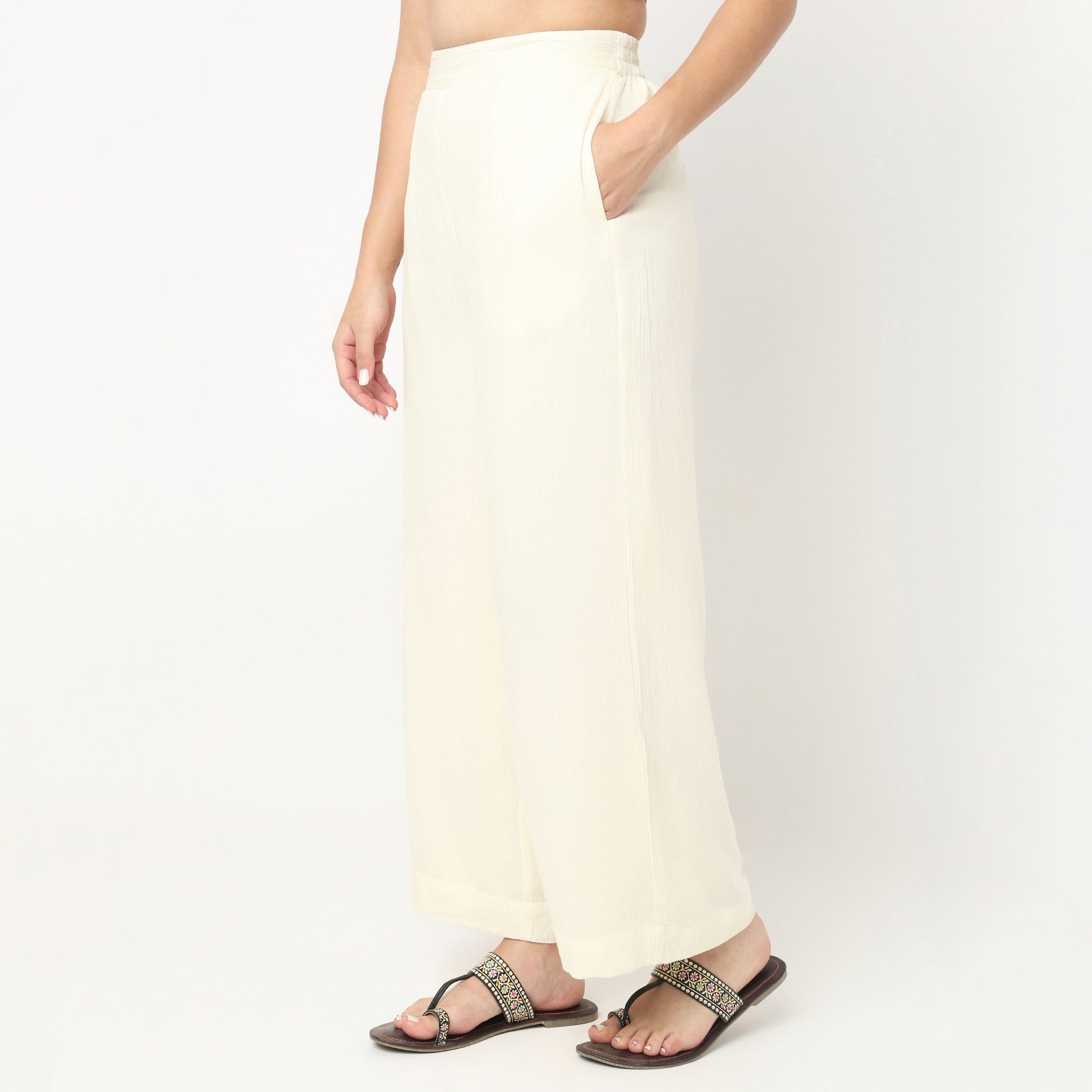 High Rise Straight Pants