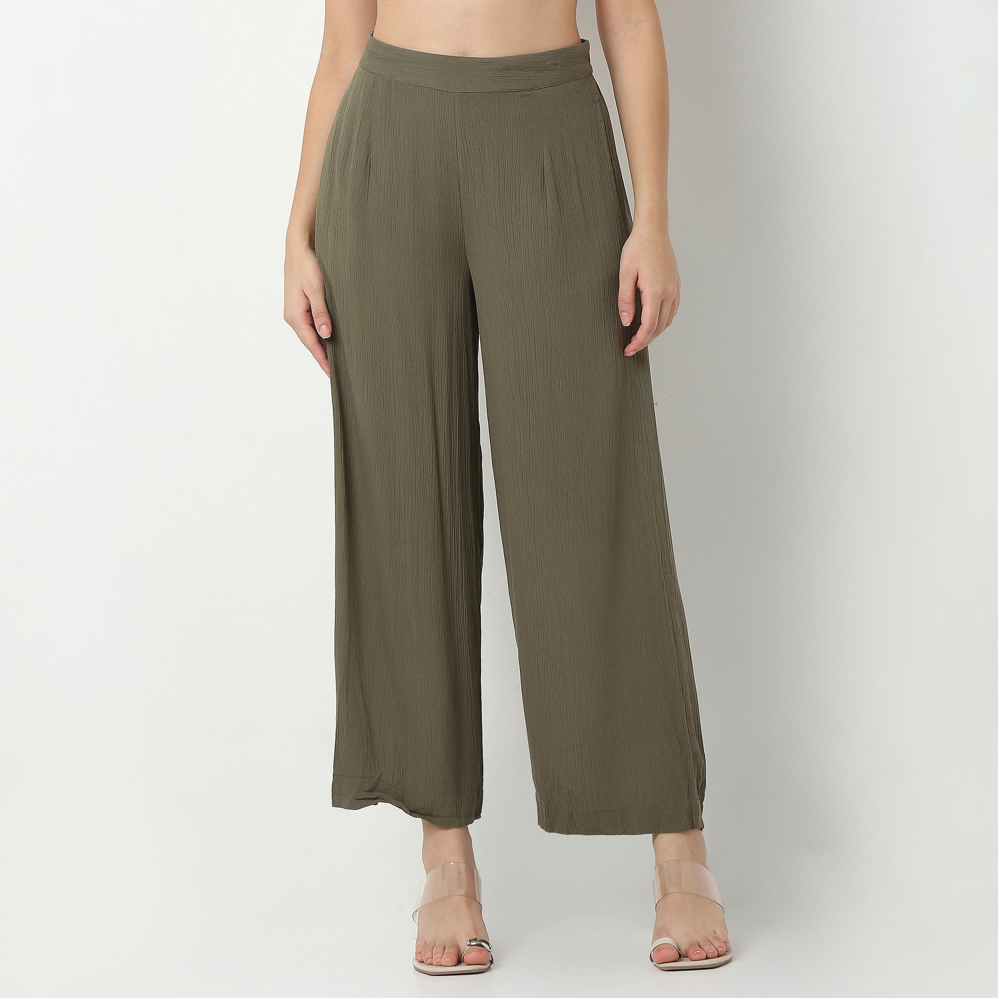 Viscose Ankle Length Pants