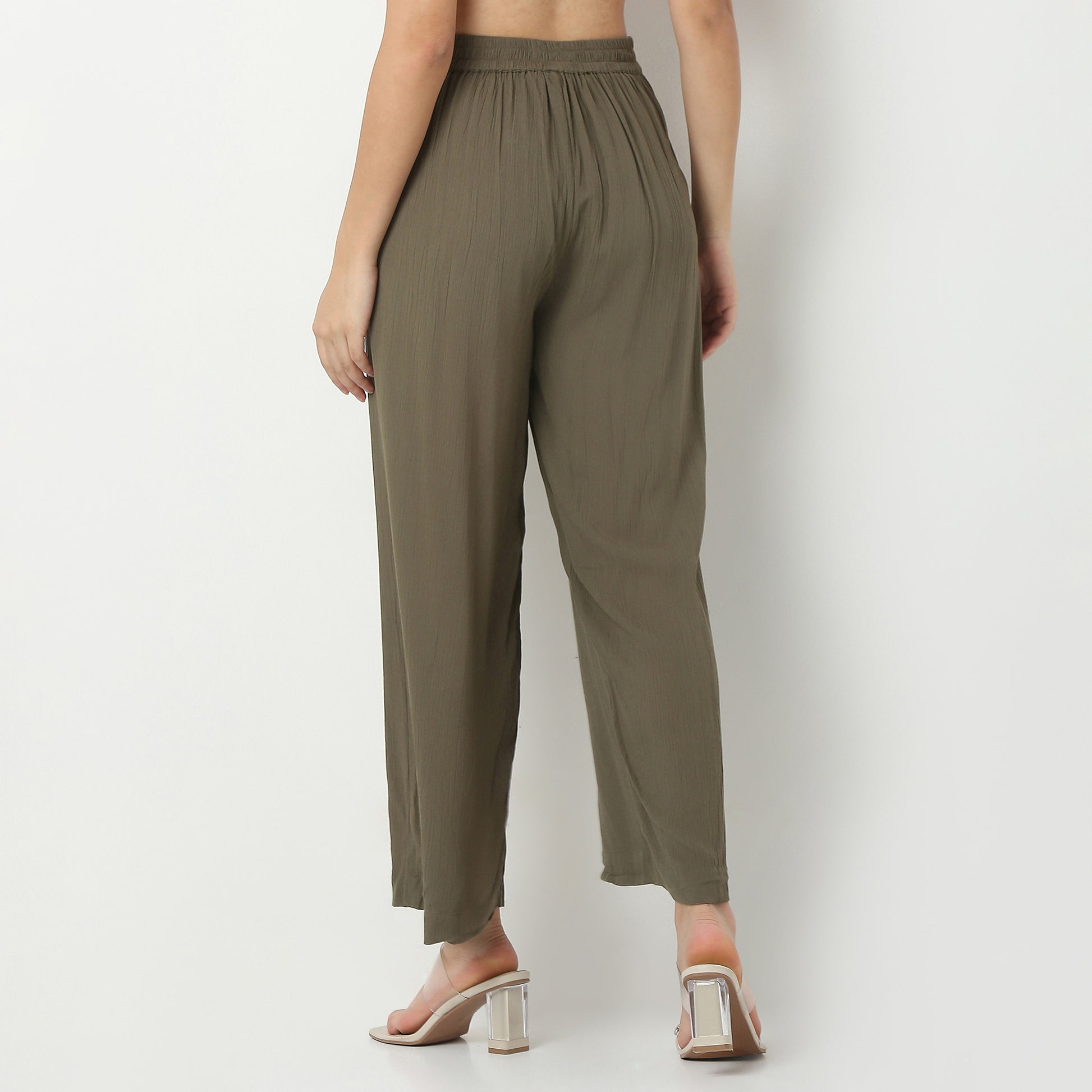 Viscose Ankle Length Pants