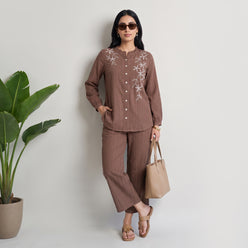 High Rise Straight Pants