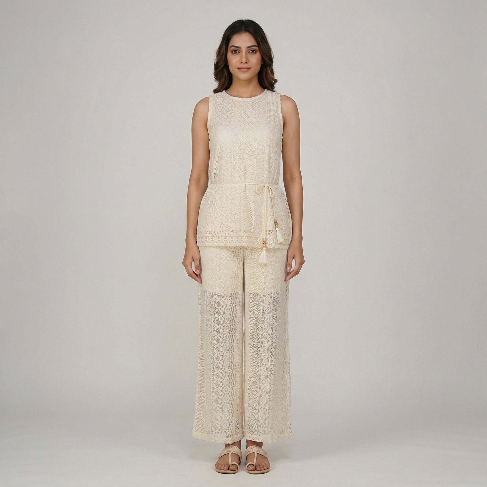 Straight Fit High Rise Pants