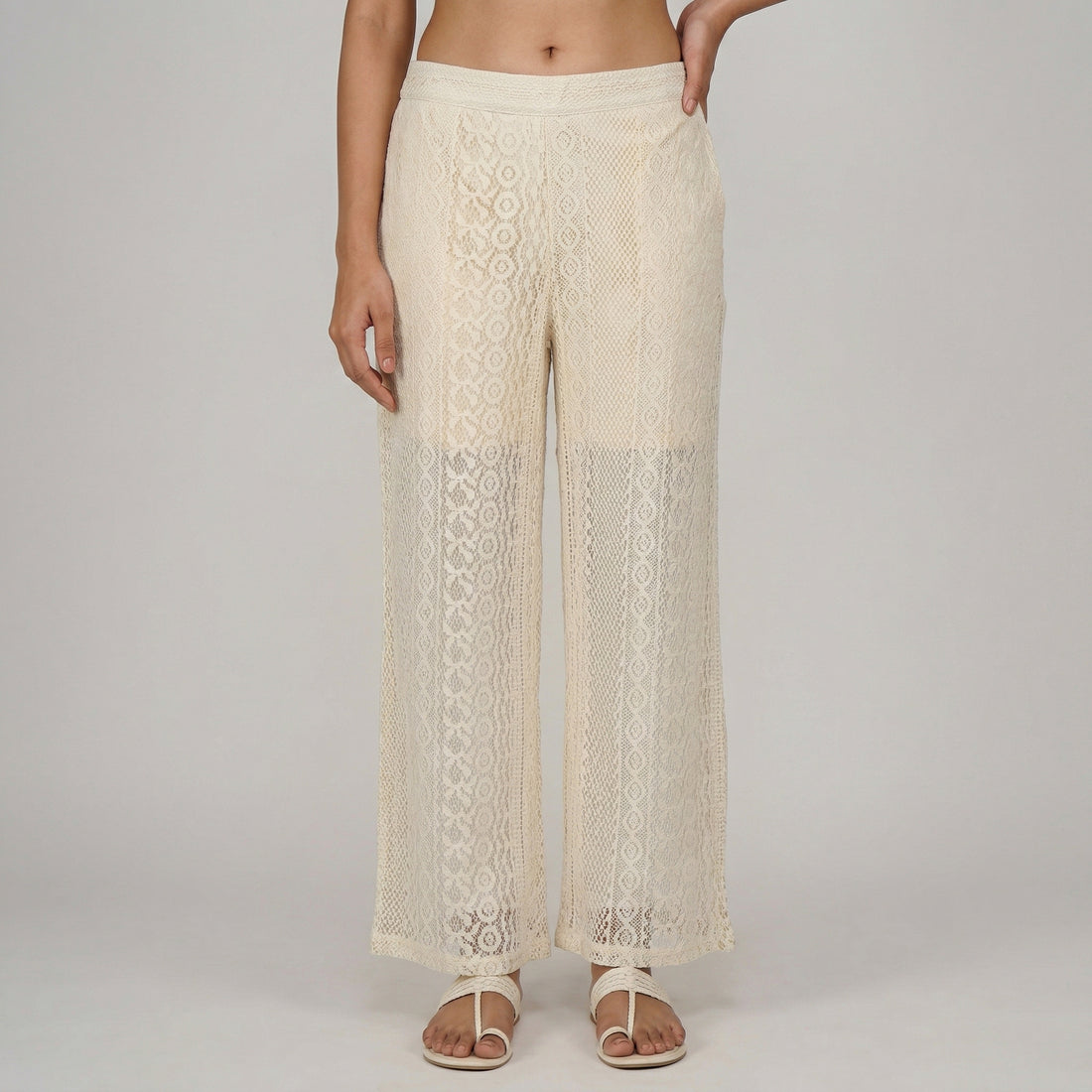 Straight Fit High Rise Pants