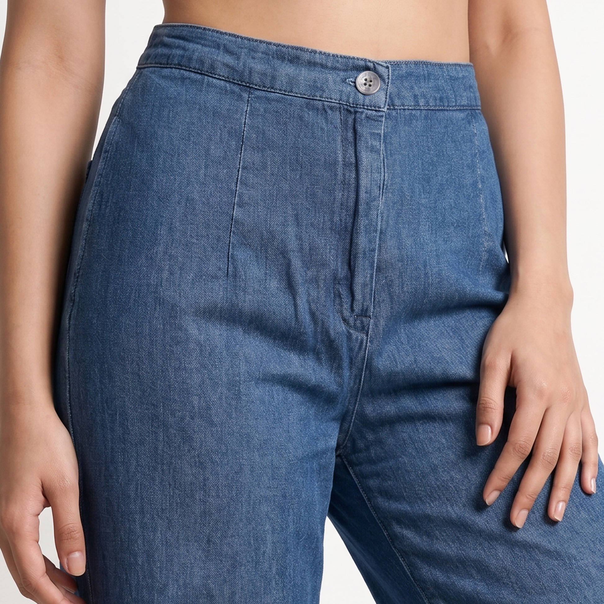High Rise Straight Pants