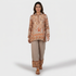 Printed Straight Mid Rise Pants