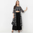 Flare Fit Printed Square Neck Shrug with Crop Top and Pant Set