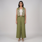 Smocked Crop Top With Shrug and Pant Set