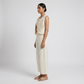 Embroidered Smocked Crop Top with Shrug and Pant