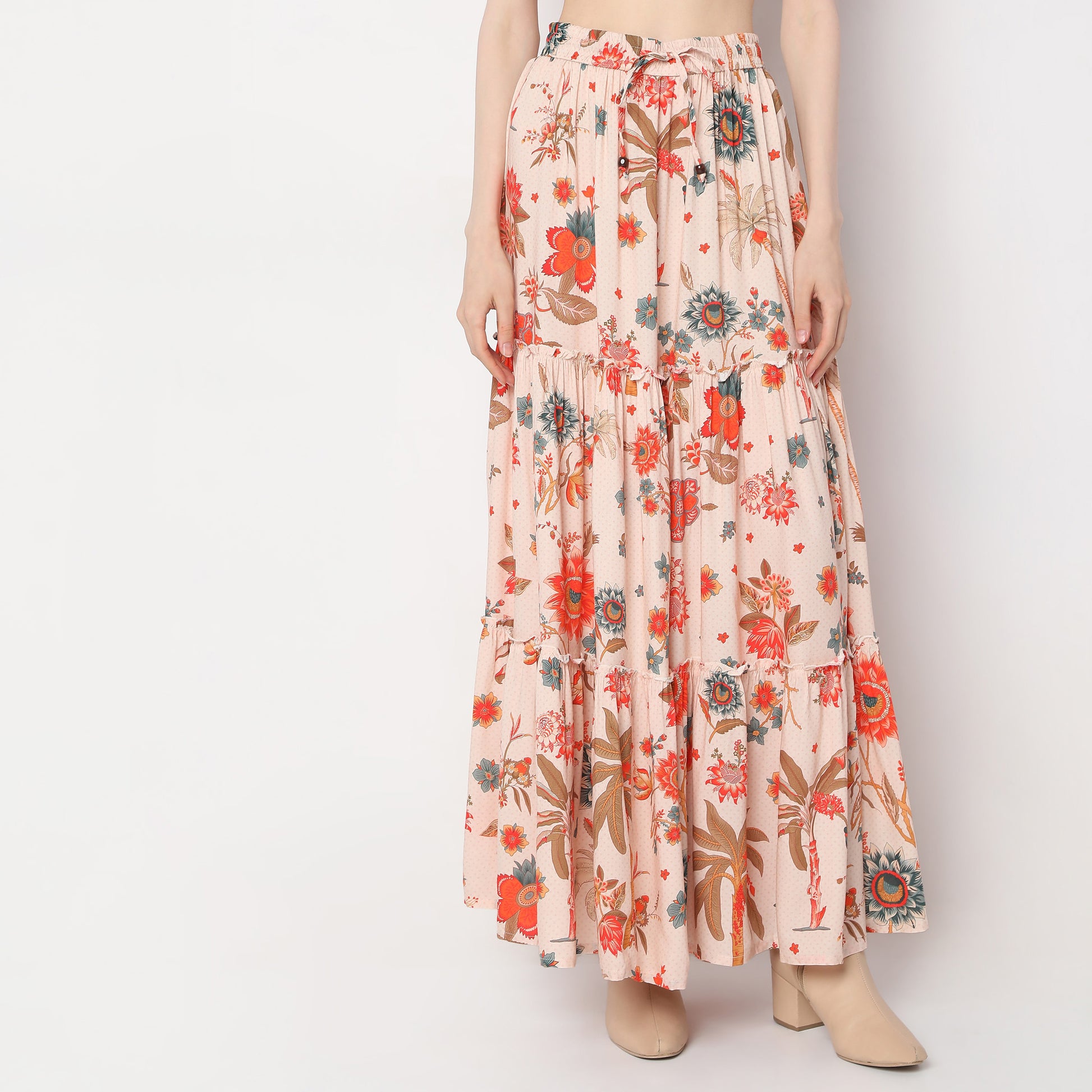 Flare Fit Ankle Length Skirts