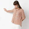 Regular Fit Embroidered Regular Length Shirt