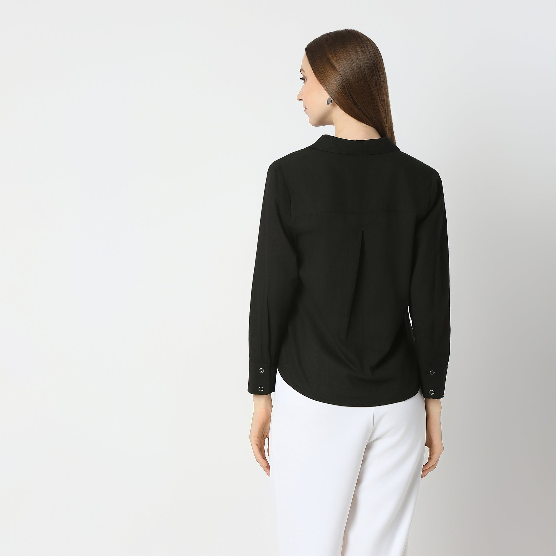 Regular Fit Embroidered Regular Length Shirt