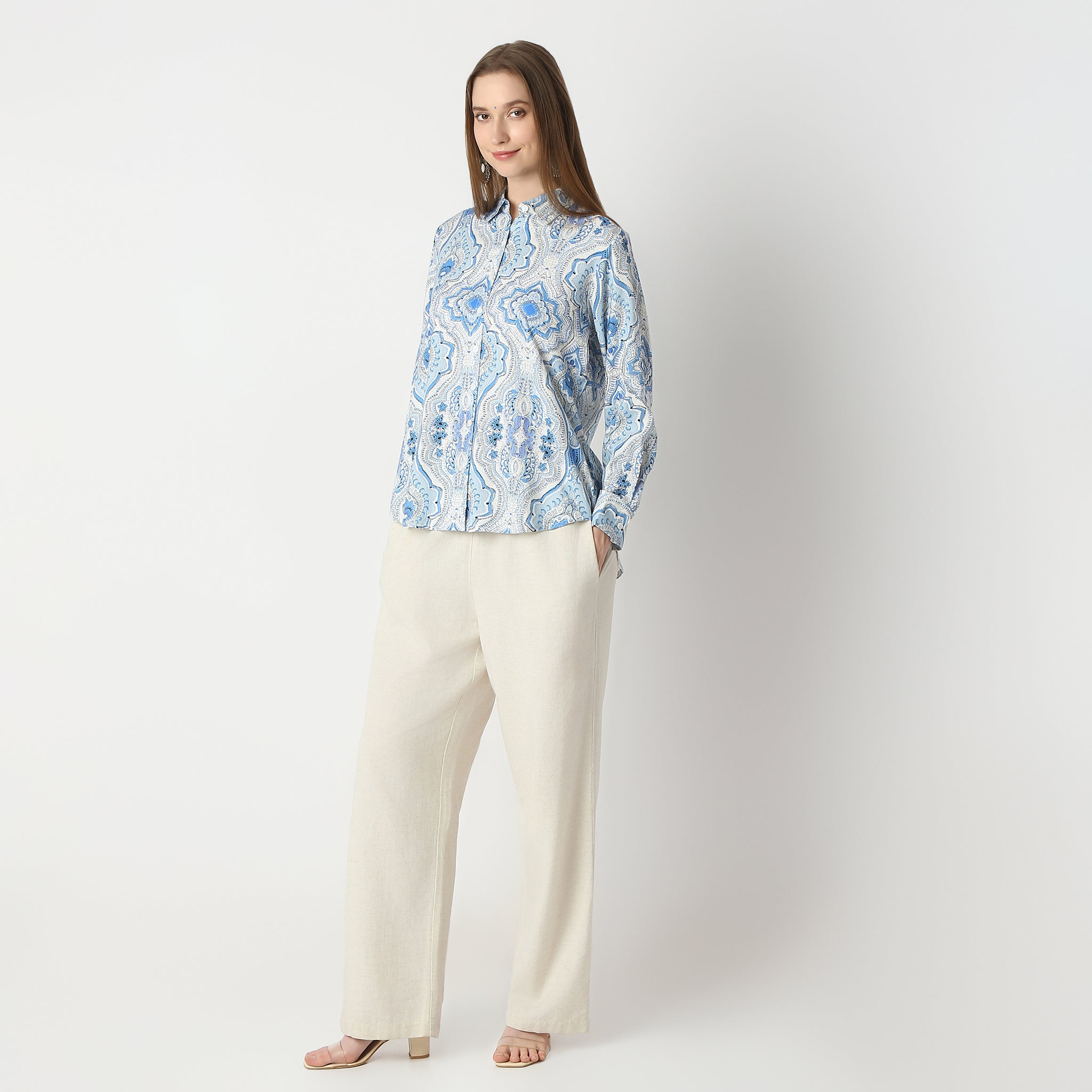 Regular Fit Printed Regular Length Shirt