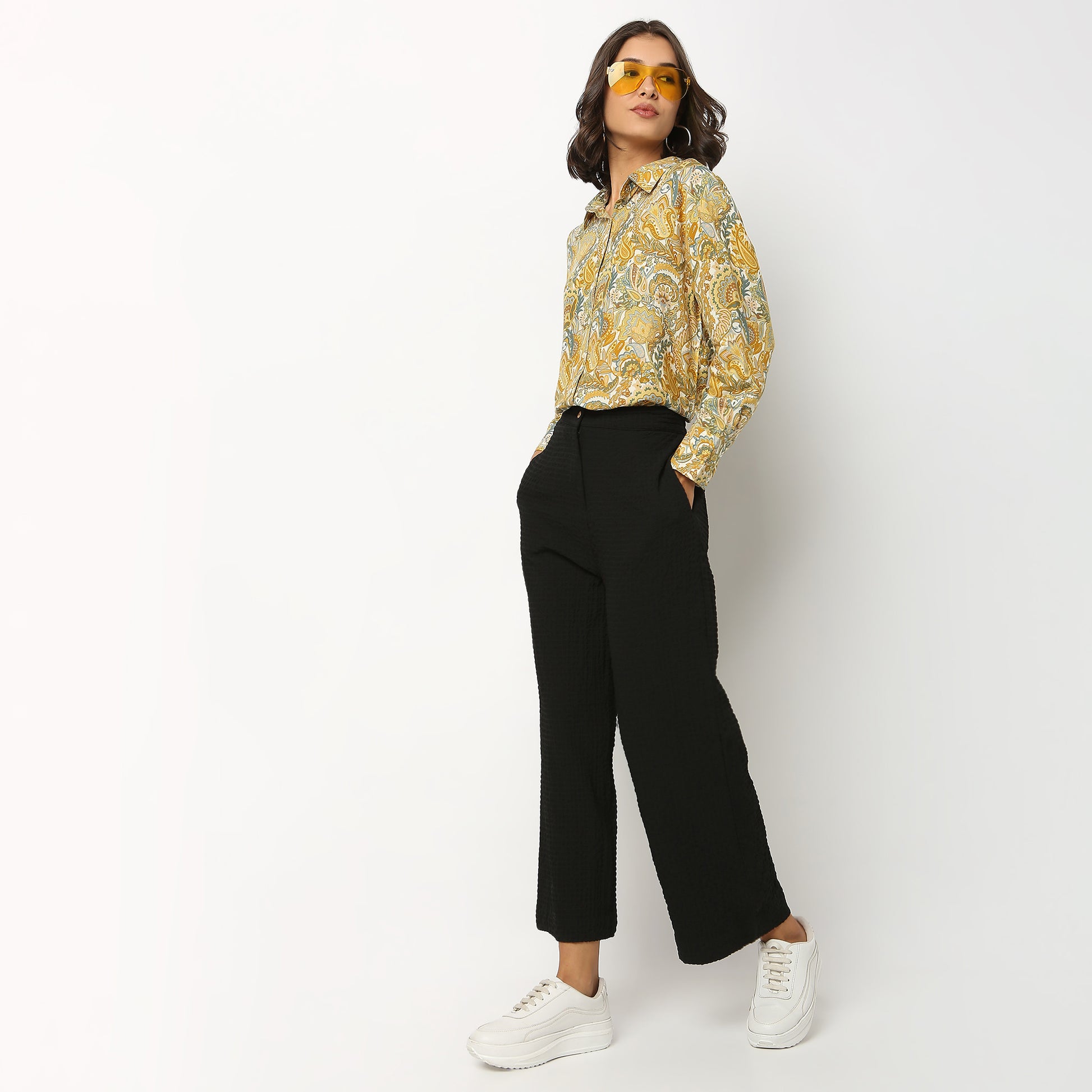 Printed Rayon Shirt, Full Sleeve