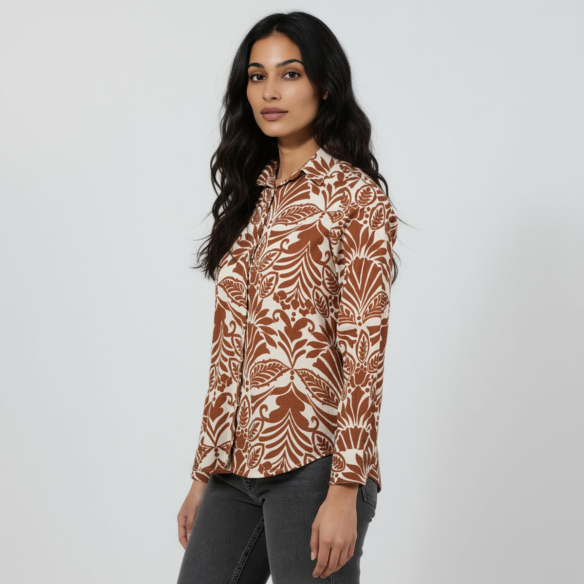 Camp Collar Printed Shirt