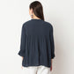 Embroidered Front Gathered Yoke Top