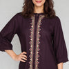 Rayon Embroidered Full Sleeve Top